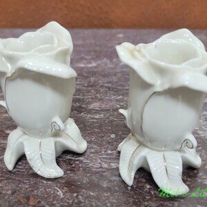 Lenox Rose Candle Holders Set of 2